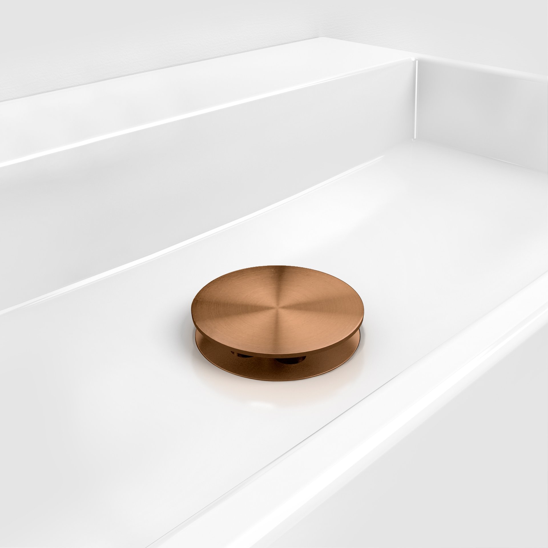 Clou Mini Wash Me Plug met Afdekkap 8x5.5 cm Geborsteld Brons PVD