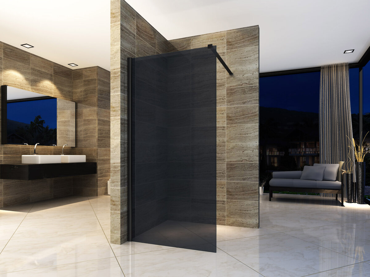 Creavit Aloni Inloopdouchewand Rookglas 8mm 80x200cm