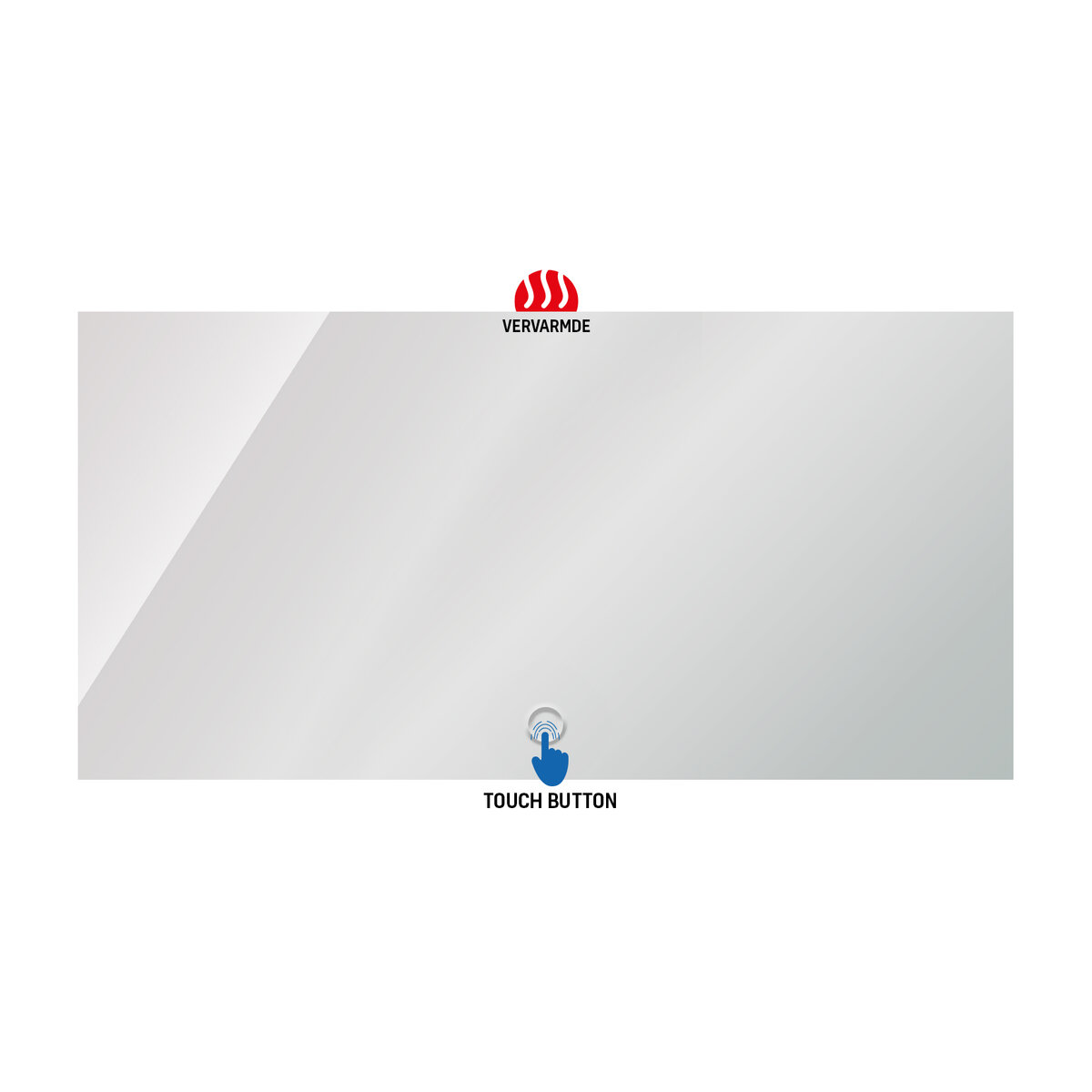 Aloni Ledspiegel Queen 120x60cm Heating