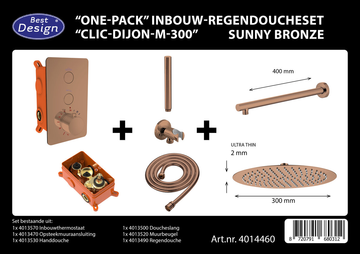inbouw douchset