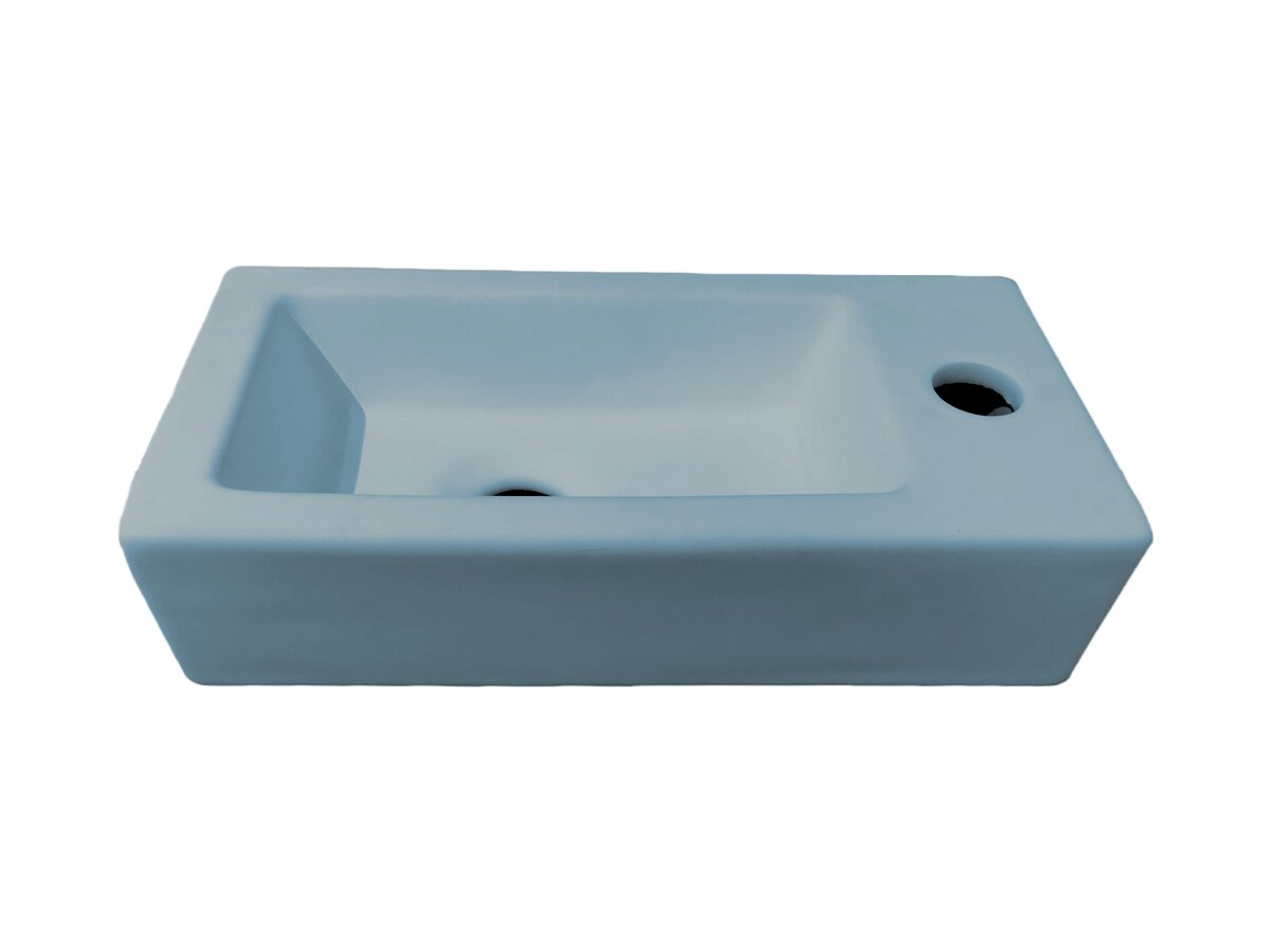 Best-Design "Farnetta" fontein Rechts 37 x 18 x 9 cm mat-lichtblauw