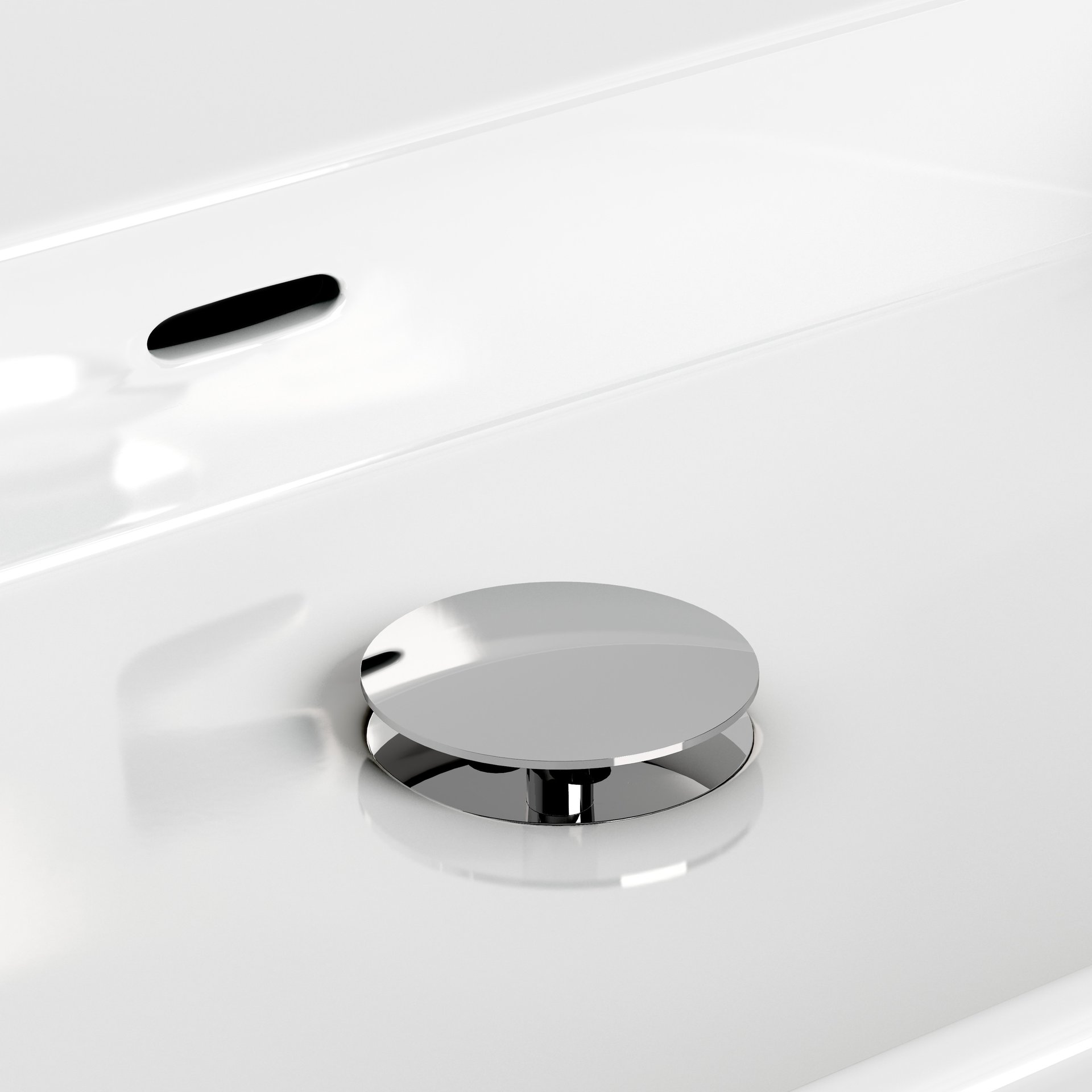 Clou Pollux Afvoerplug met Afdekkap niet Afsluitbaar 8x6.5 cm Chroom