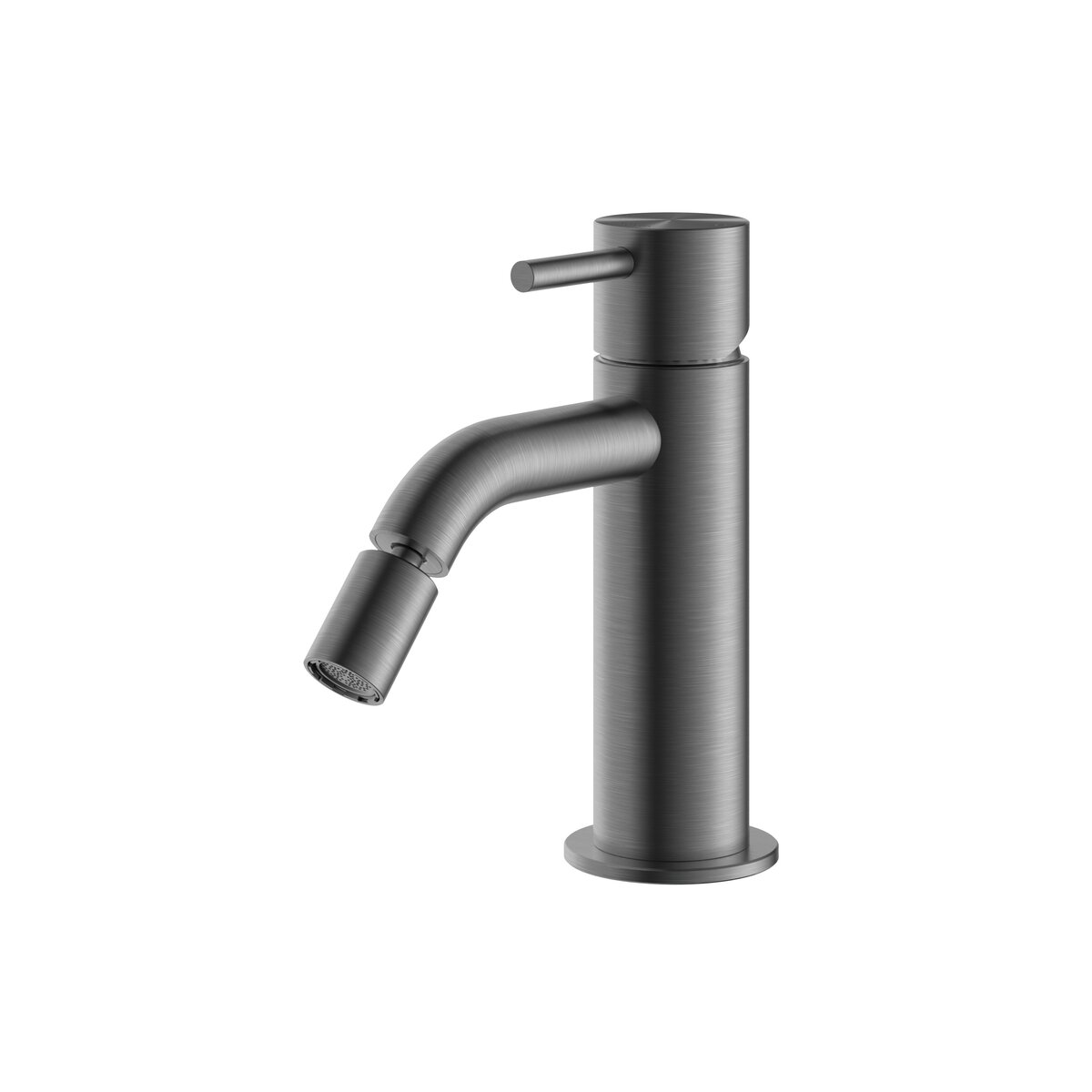 Hotbath Archie Opbouw Bidetmengkraan Geborsteld Gunmetal PVD