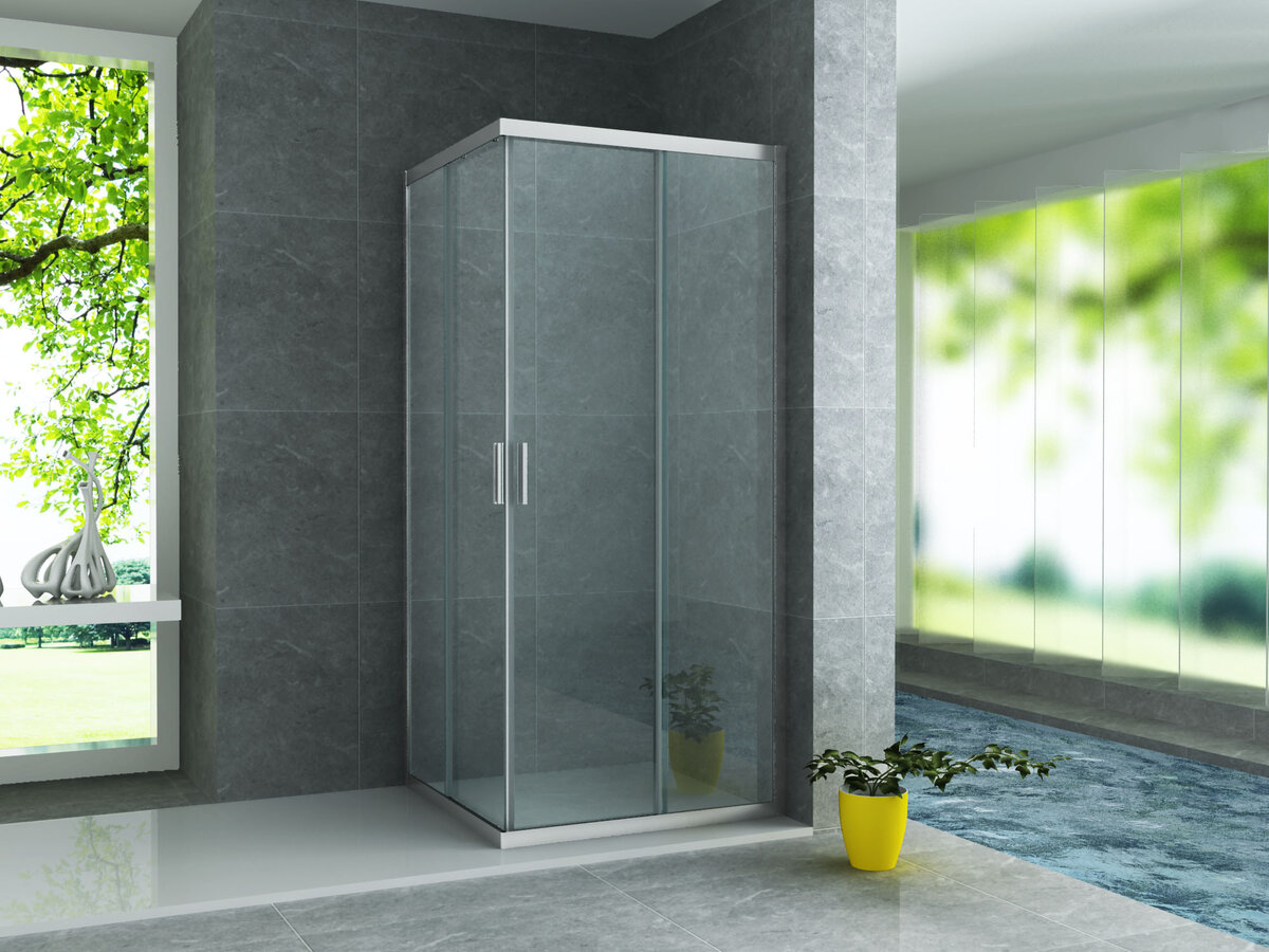 Creavit Aloni Douchecabine Chroom 80x80x195cm