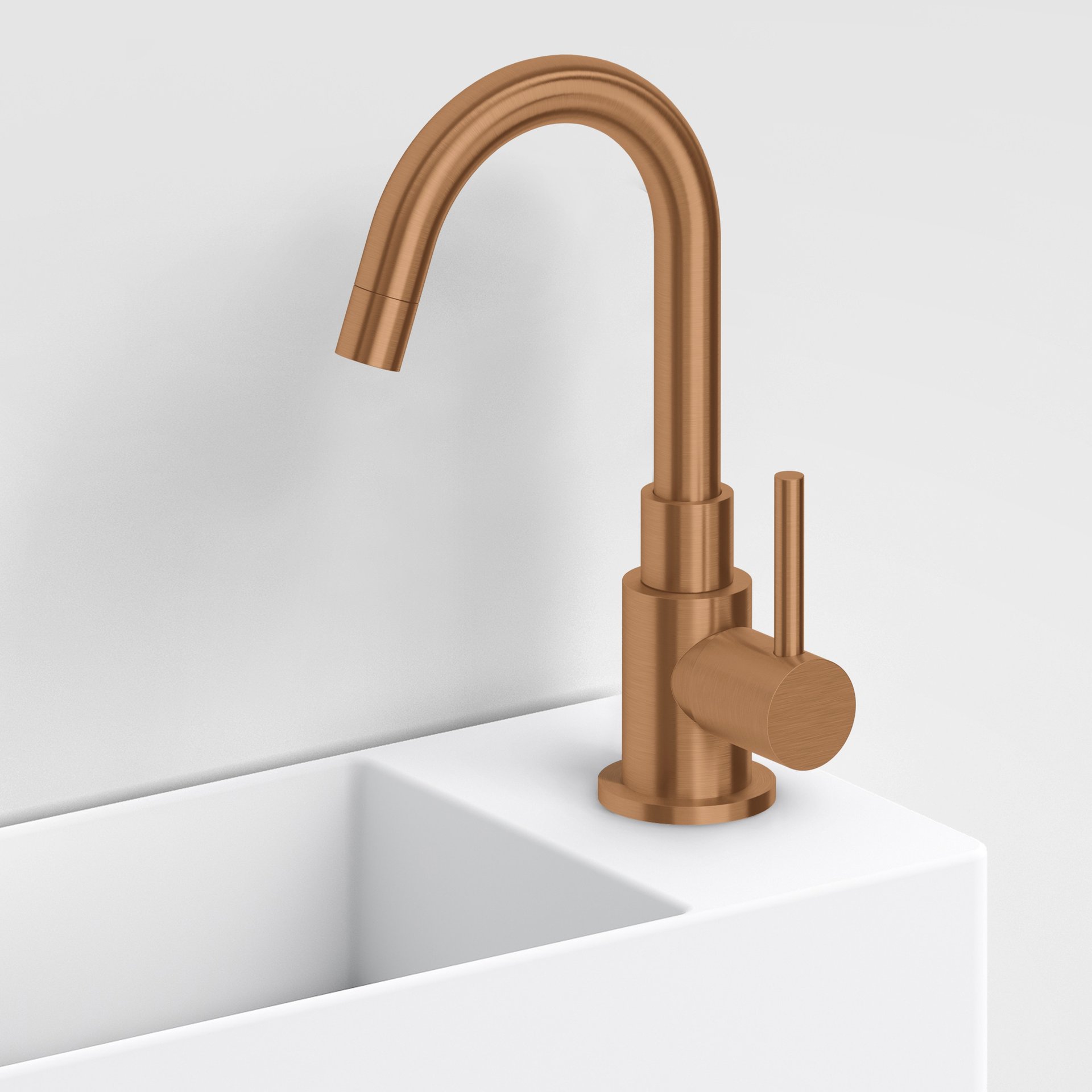 Clou Freddo Fonteinkraan Hoog 5.5x10x5x20.5 cm Geborsteld Brons PVD