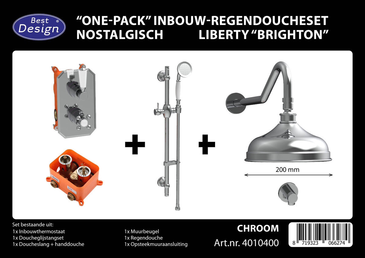 inbouw douchset