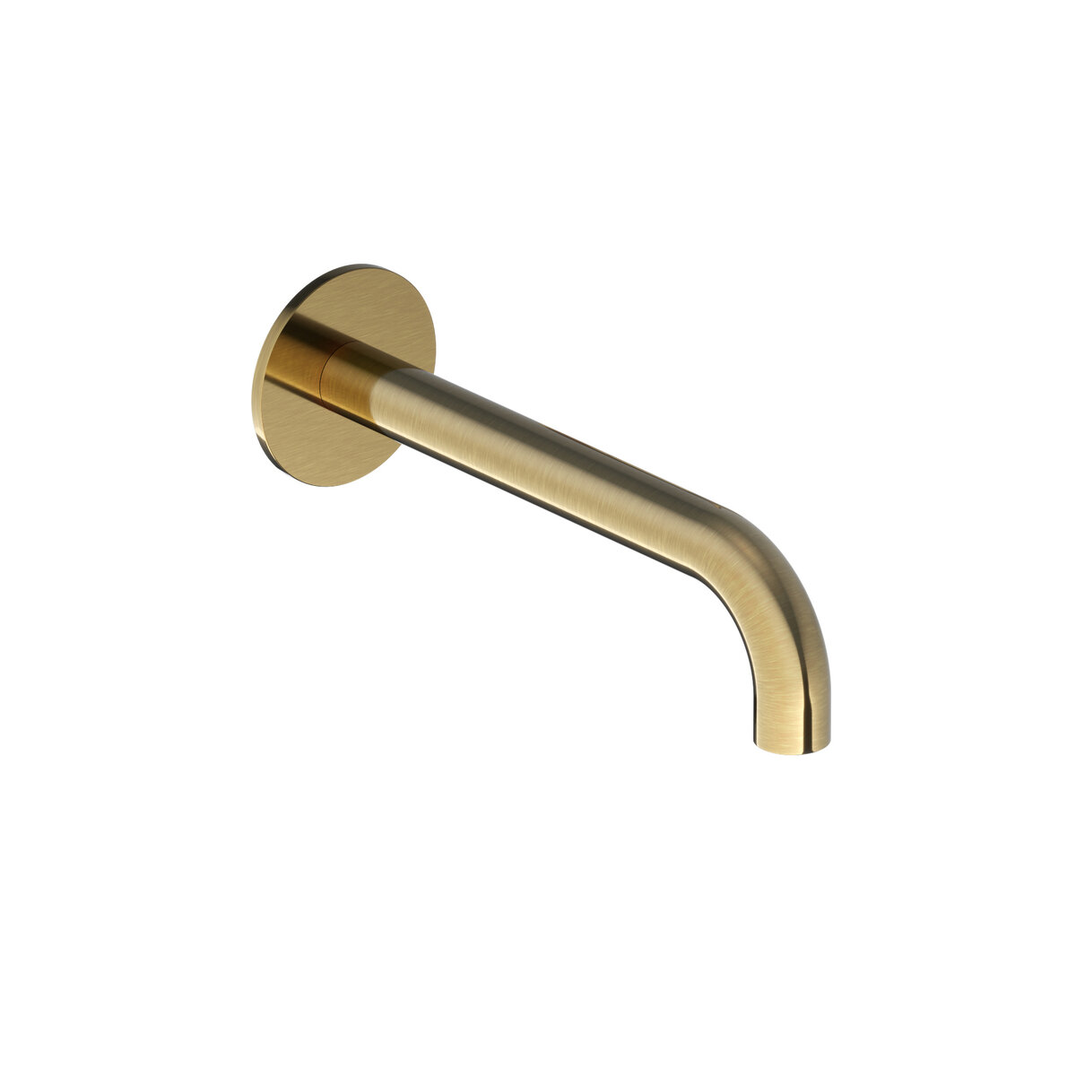Hotbath Cobber Uitloop met rozet 18 cm Geborsteld Messing - Living Colours