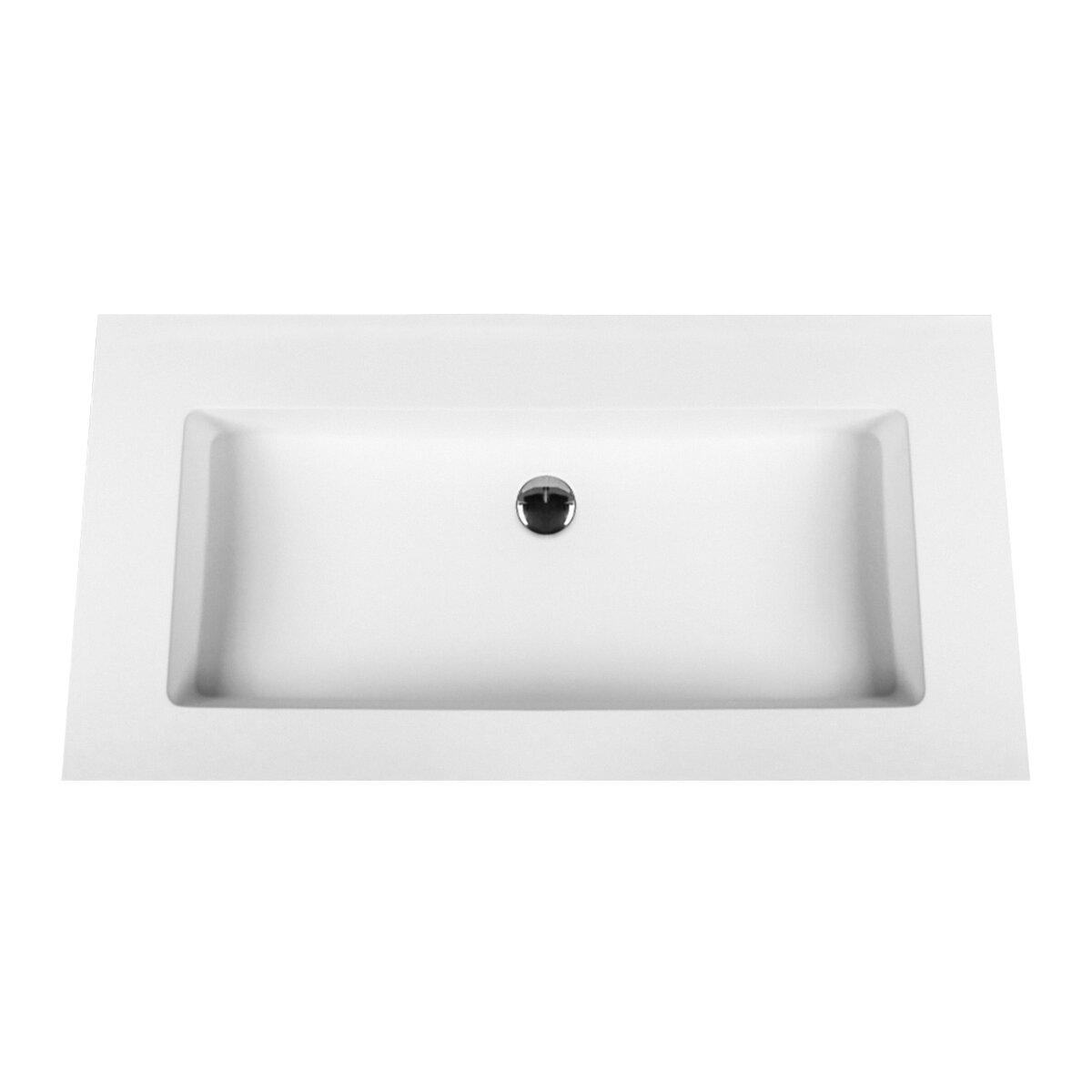 Aloni Solid Surface Wastafel Zonder Kraangat 60cm