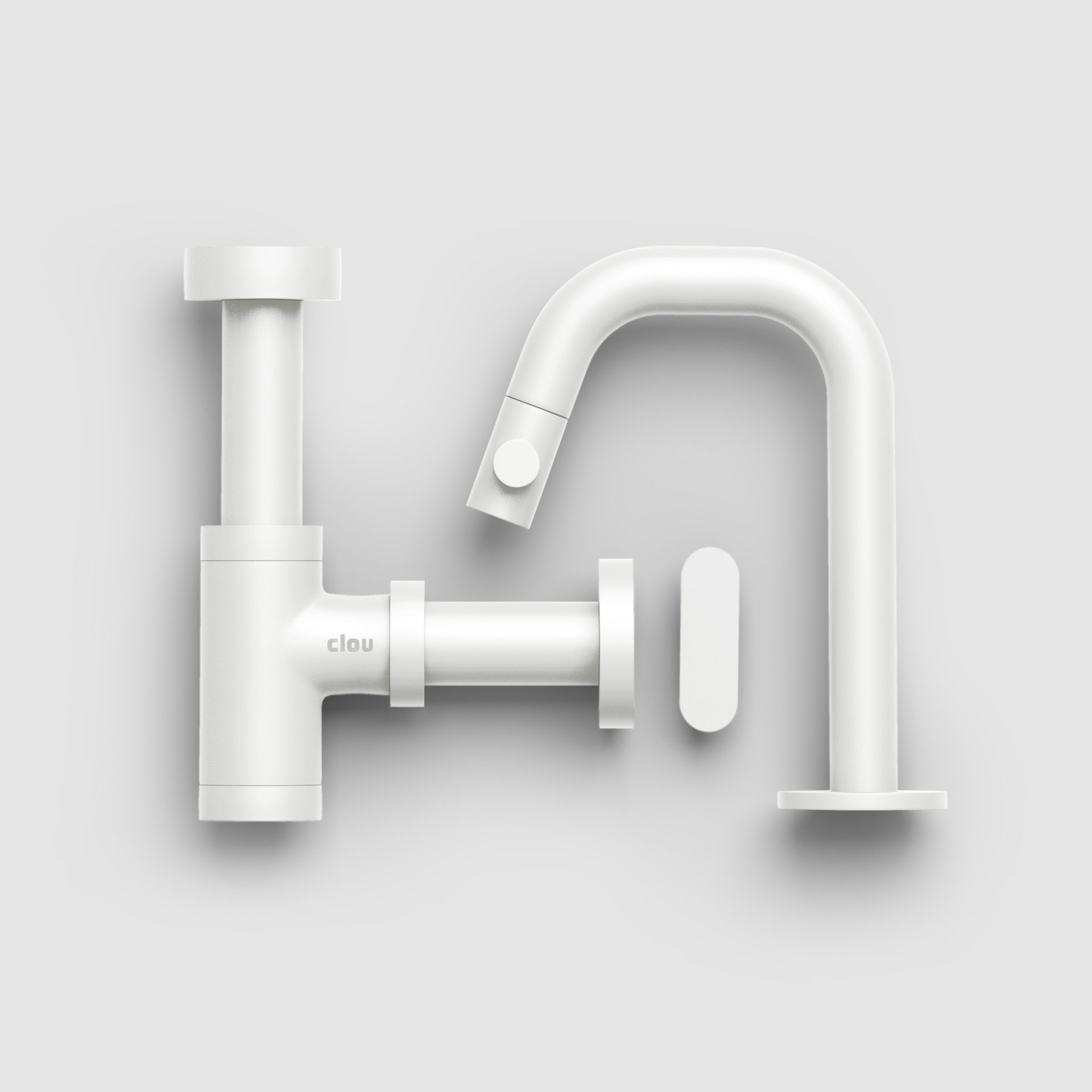 Clou First Fonteinkraanset voor (new) flush/first Mat Wit