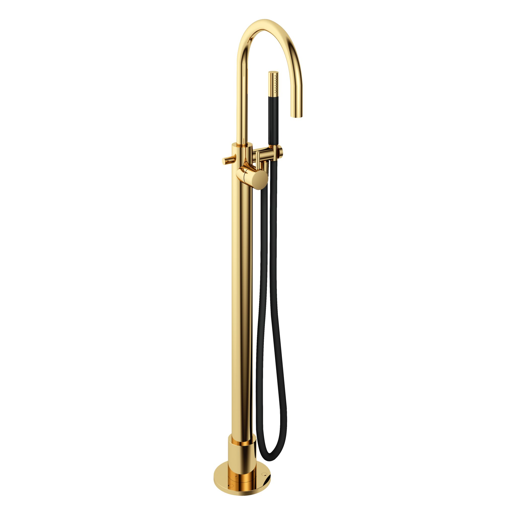 Hotbath Cobber Uitloop zonder rozet 15 cm Gepolijst Messing PVD