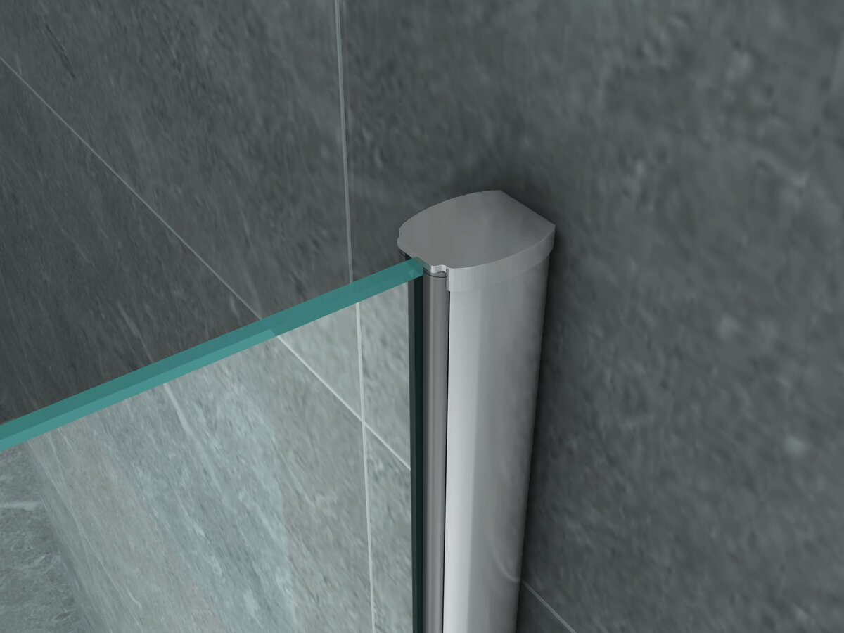 Creavit Aloni Inloopdouchewand Melkglas 8mm 80x200cm