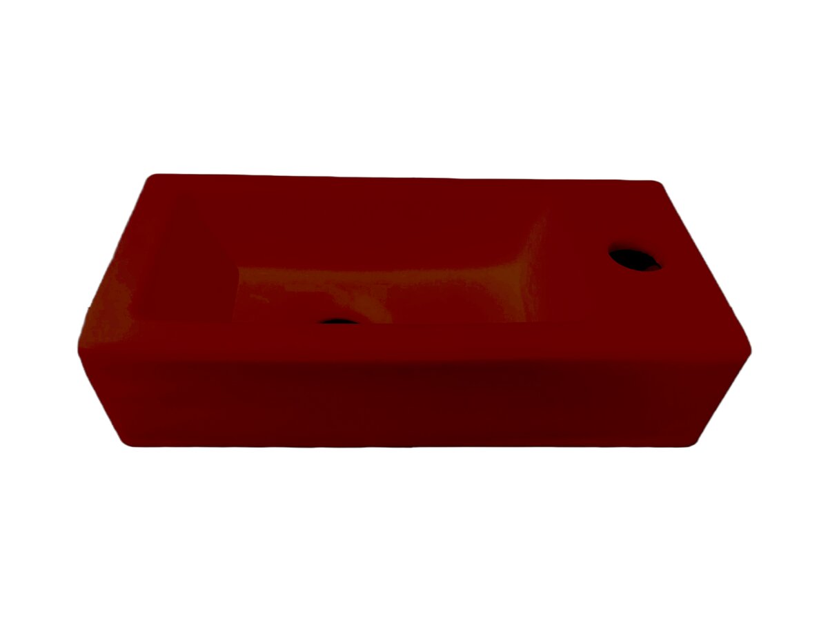 Best-Design "Farnetta" fontein Rechts 37 x 18 x 9 cm mat-donkerrood