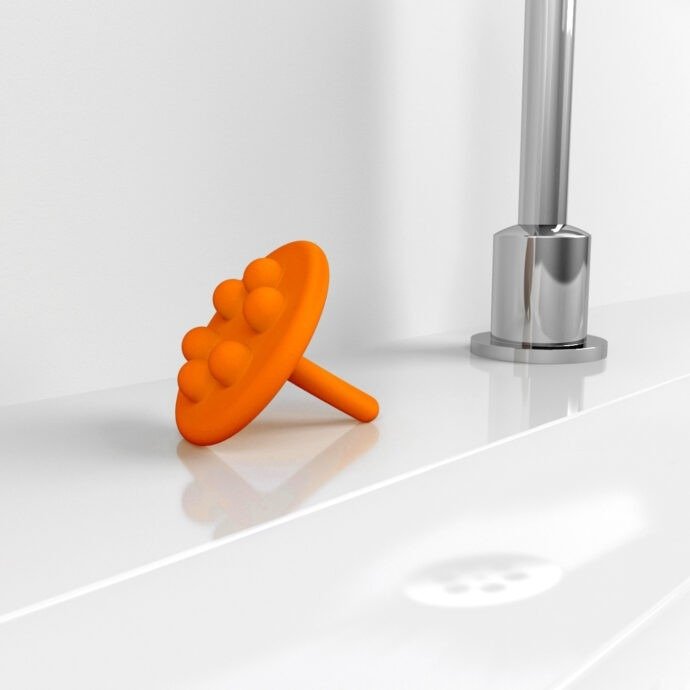 Clou Mini Wash Me Siliconen Waterstop 5x5.5 cm Oranje