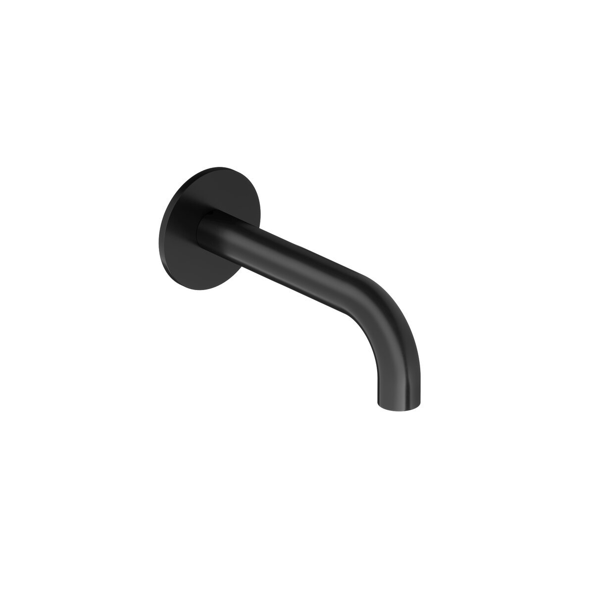 Hotbath Cobber Uitloop met rozet 15 cm Mat Zwart