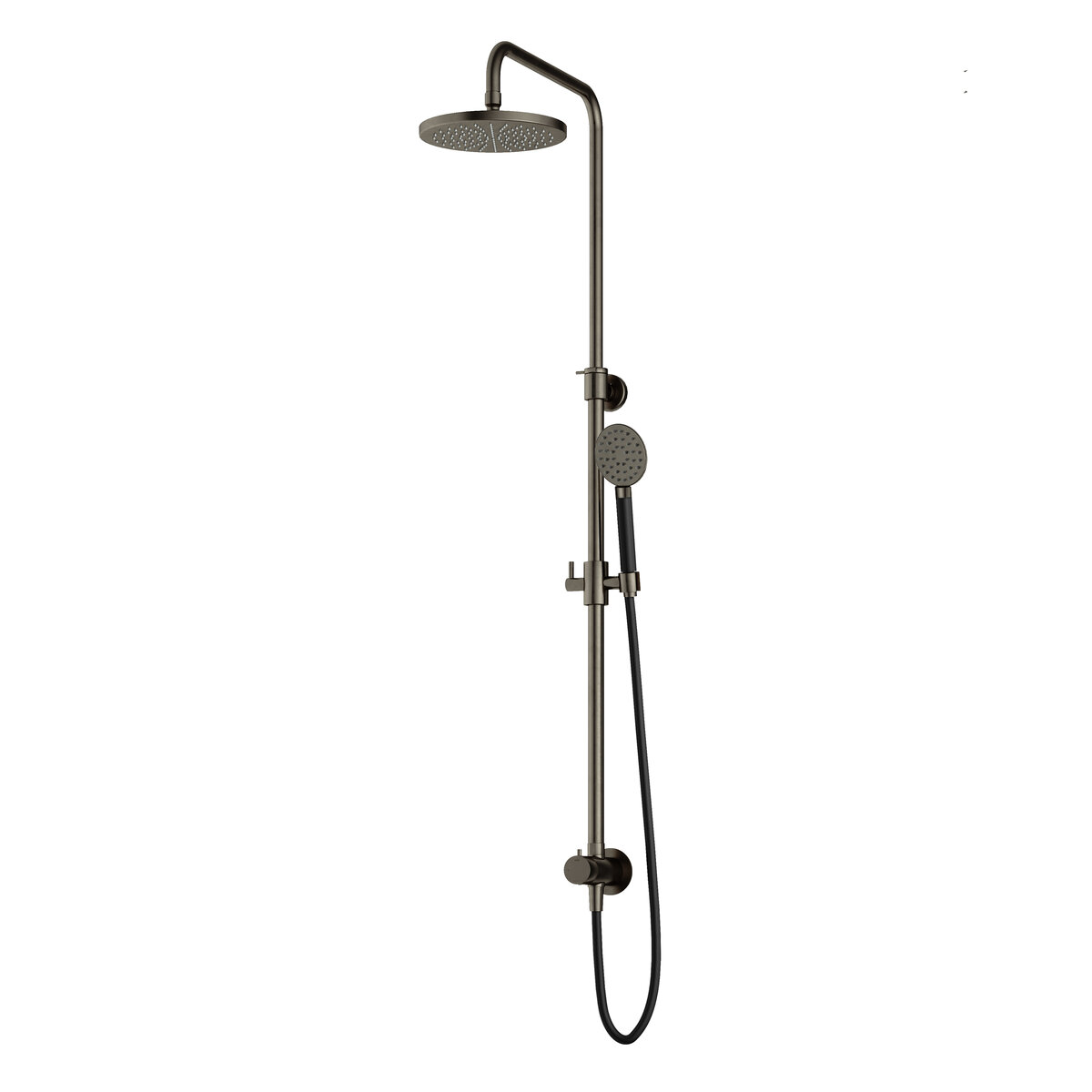 Hotbath Cobber Opbouw Regendoucheset Met Omstel, Hoofddouche 20cm En Ronde Handdouche Verouderd Ijzer