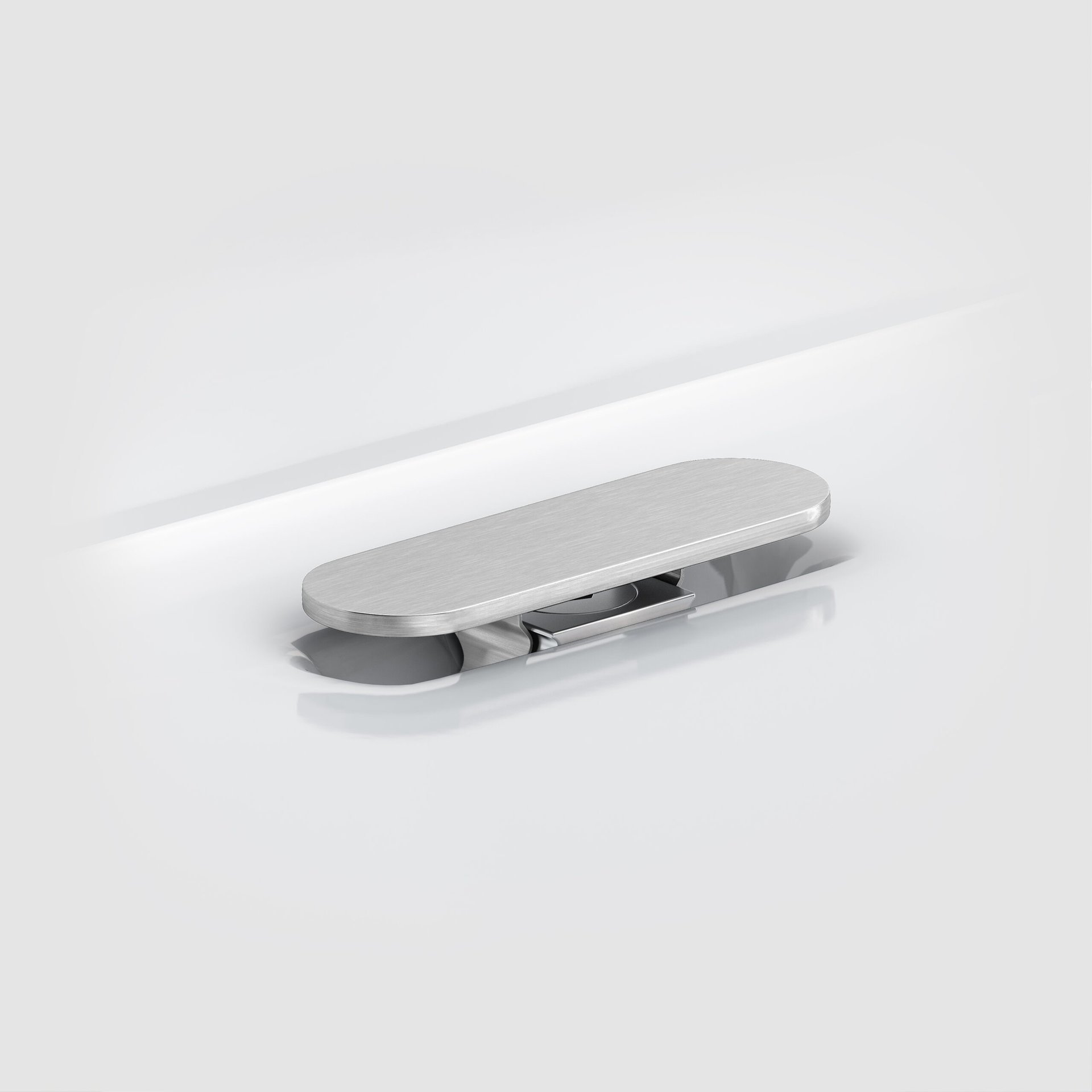 Clou First Afdekplaat voor Afvoerplug 5.3x1.8 cm Geborsteld RVS