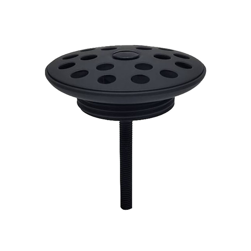 Korv open afvoerplug rooster 5/4'' mat zwart