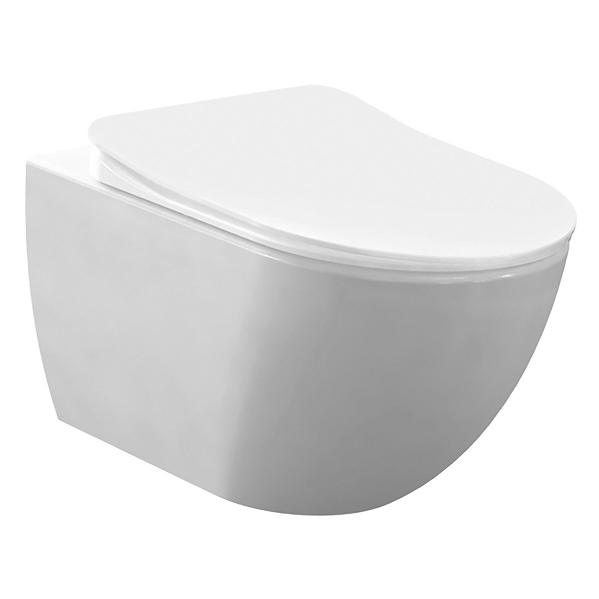 Creavit Design Ophang Wc Wit, Zonder Sproeier(Bidet), Rimoff Verborgen Bevestiging FE322