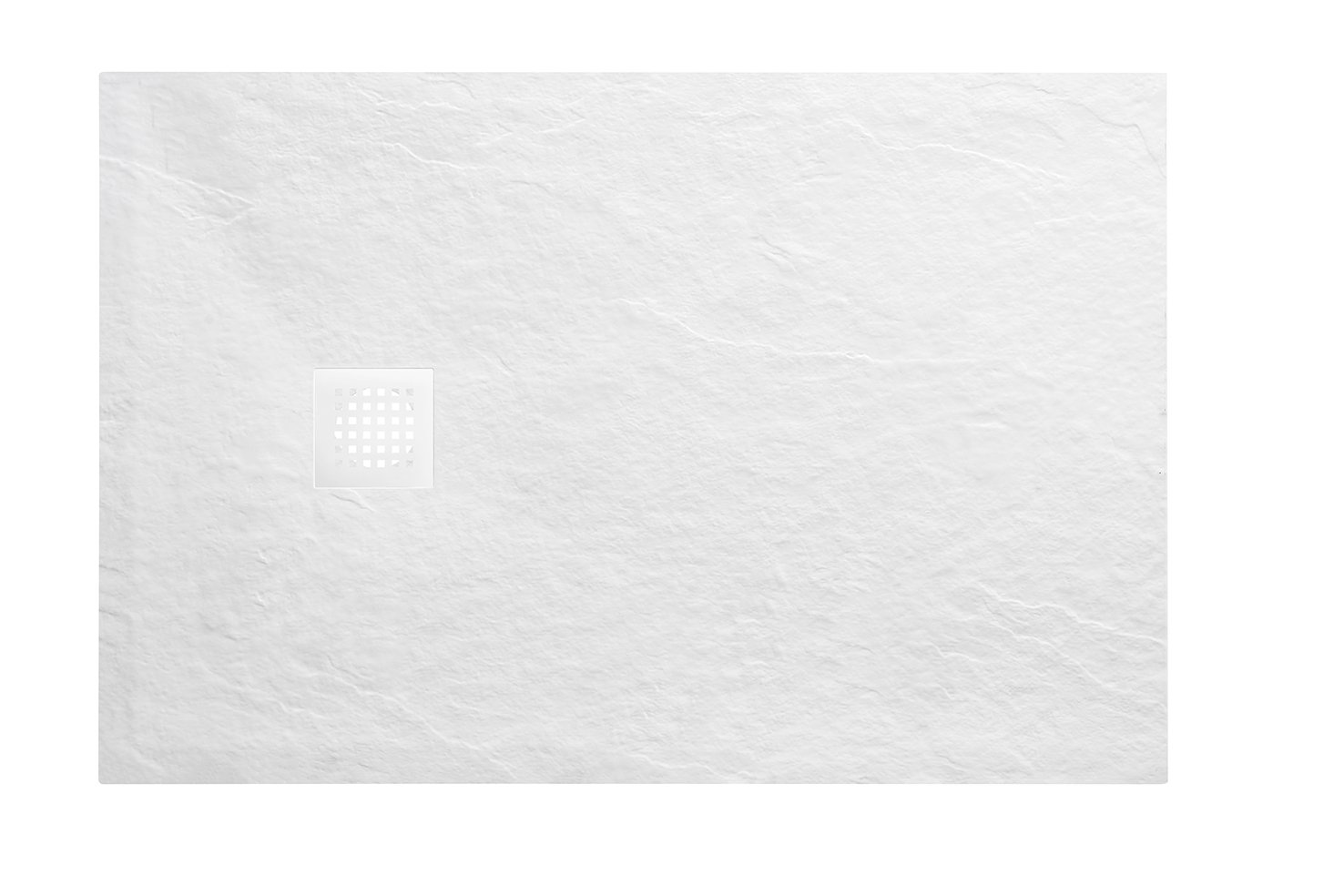 Stonea douchebak antislip composiet 900x1200x30 mm inkortbaar mat wit
