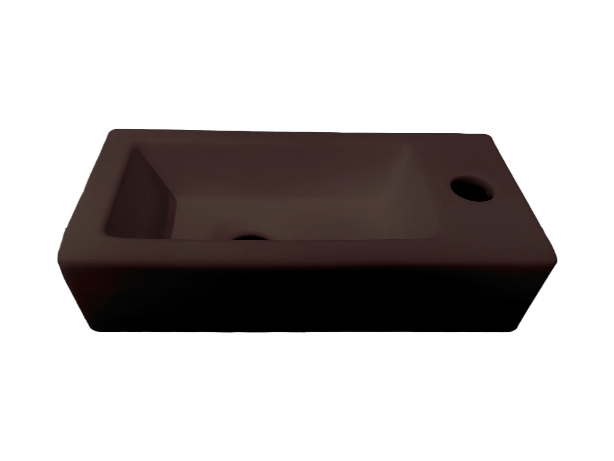 Best-Design "Farnetta" fontein Rechts 37 x 18 x 9 cm mat-donkerbruin