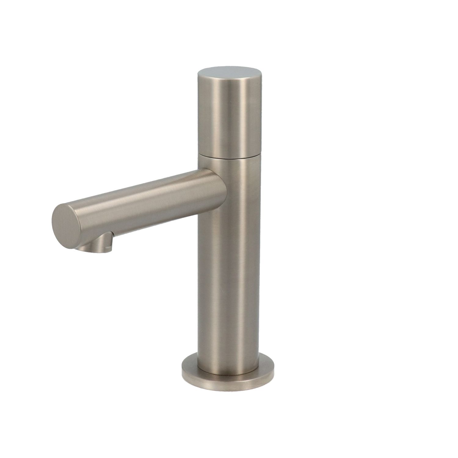 Hotbath Dude Opbouw Fonteinkraan Uitloop 8,5 cm Geborsteld Nikkel