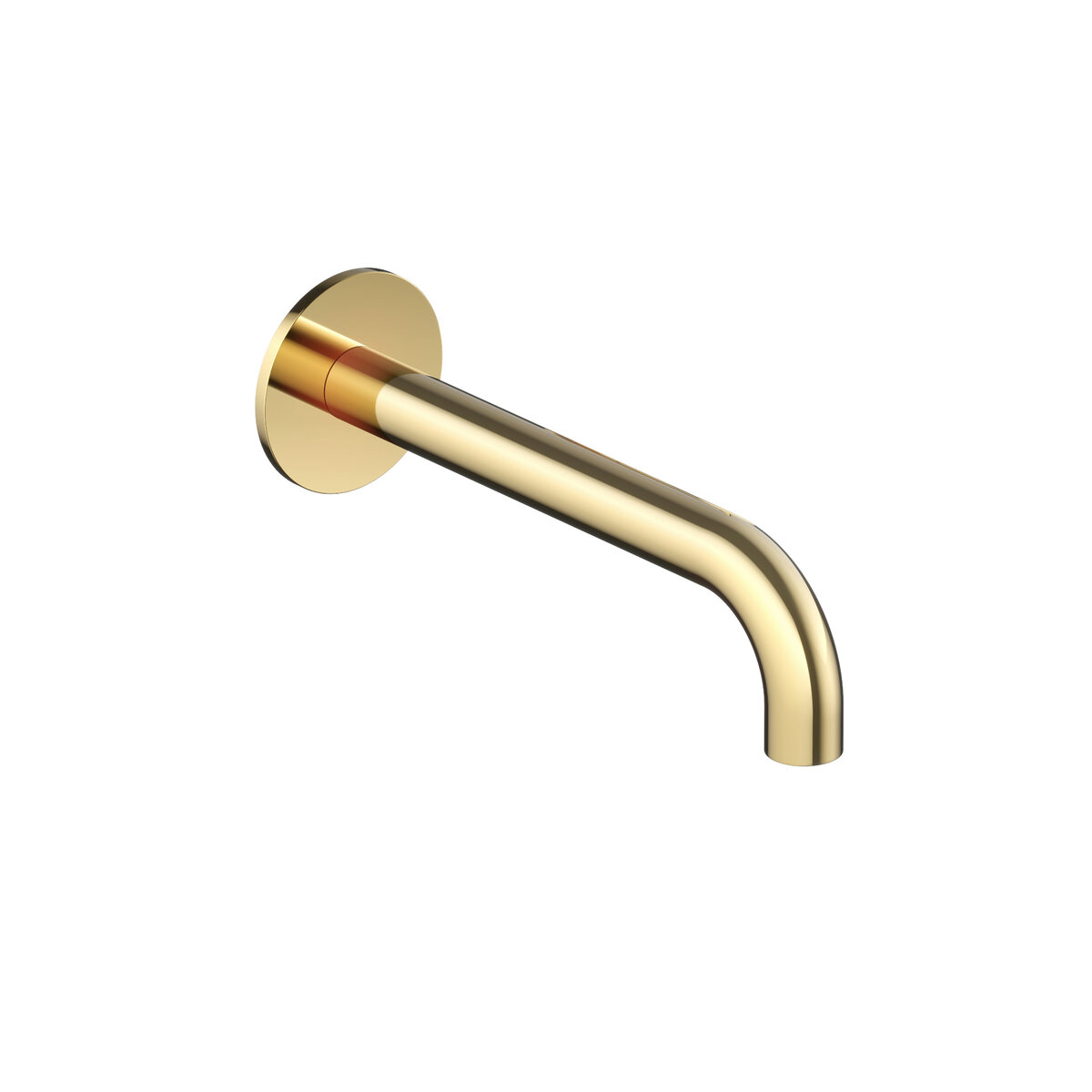 Hotbath Cobber Uitloop met rozet 18 cm Gepolijst Messing - Living Colours