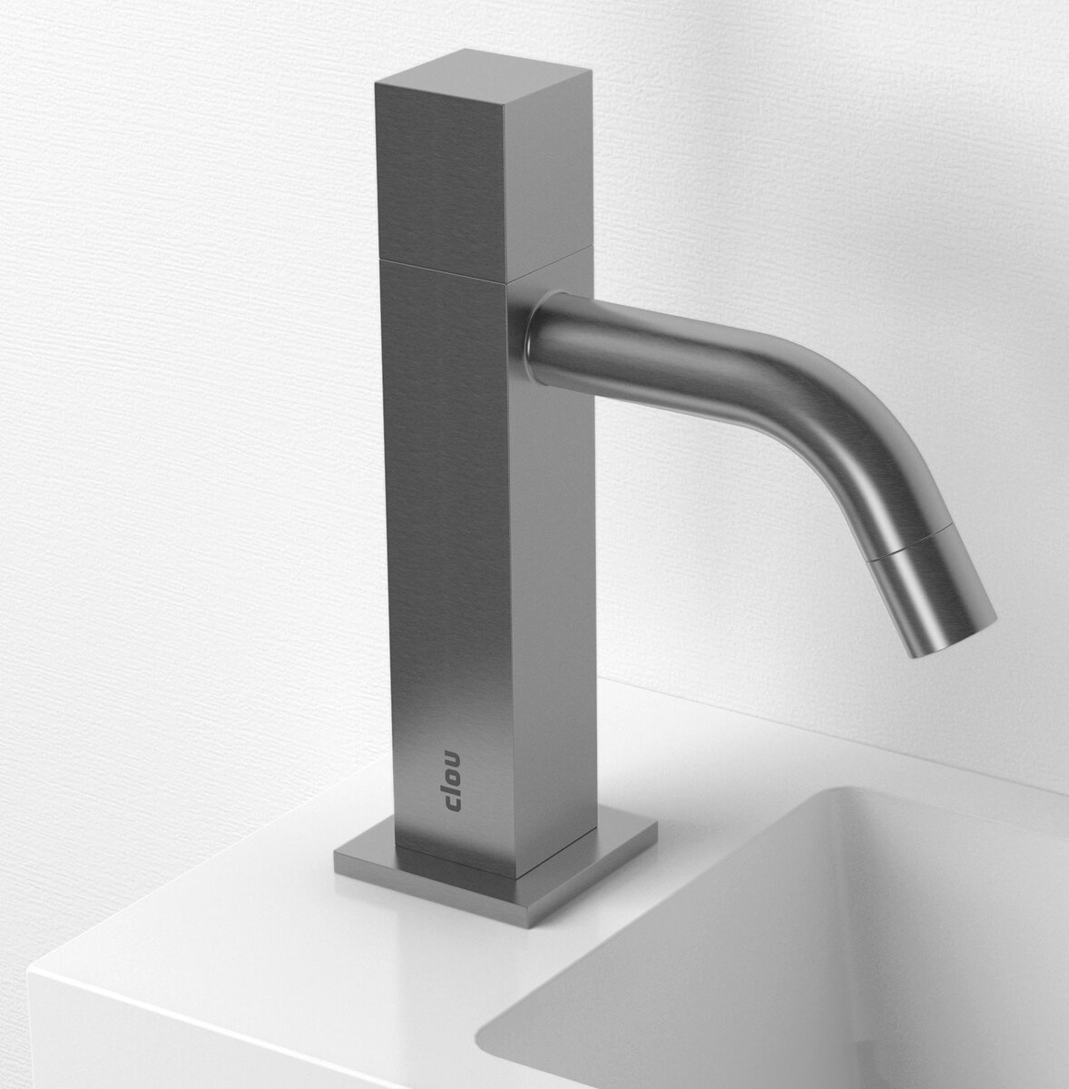 Clou Freddo 5 Fonteinkraan Hoog 10.5x16.5 cm Geborsteld RVS