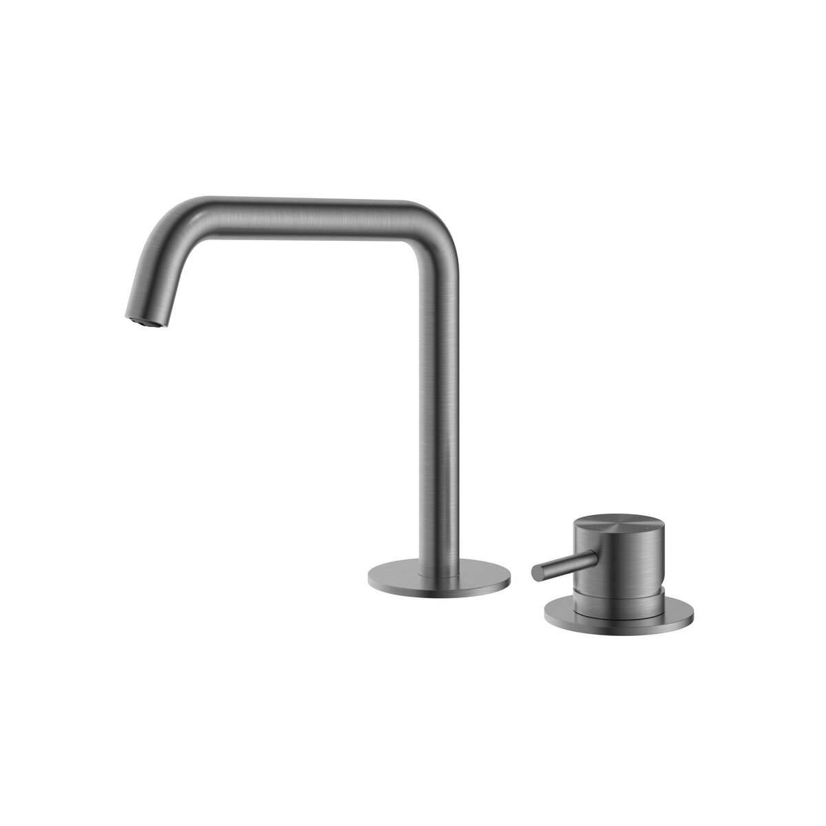 Hotbath Archie Inbouw Wastafelmengkraan 2 gats Geborsteld Gunmetal PVD