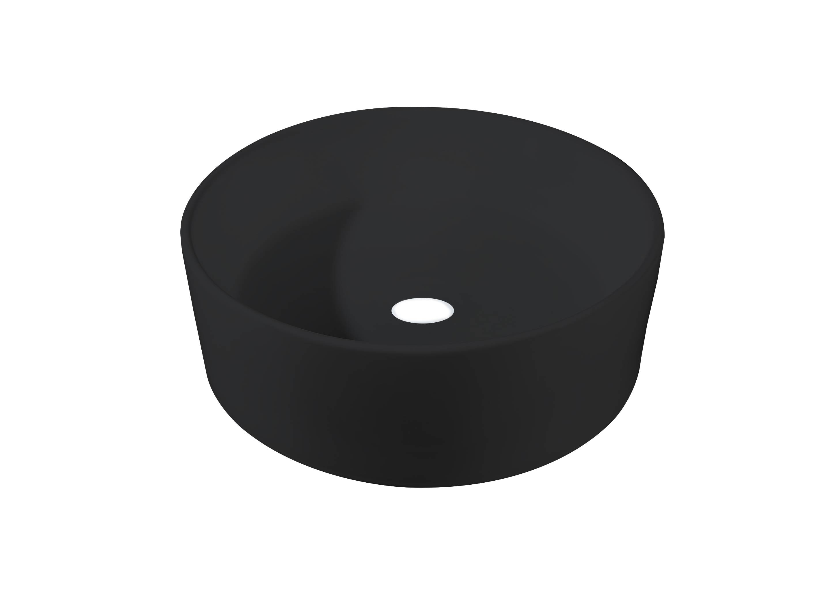 Best-Design Breela opbouw-waskom diameter 40,5cm H=15cm Mat-Zwart (uitlopend)