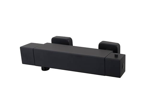 Eco Rombo Thermostatische Douchemengkraan Mat-Zwart