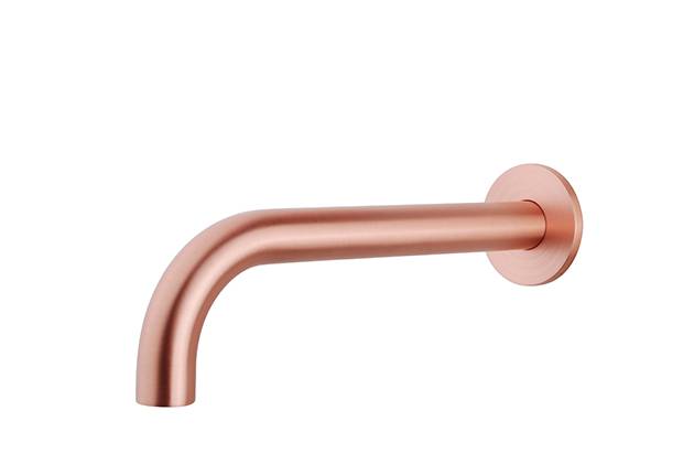 Inbouw-Uitloop Rond 25Cm 1/2'' Geborsteld Koper (uitlopend)