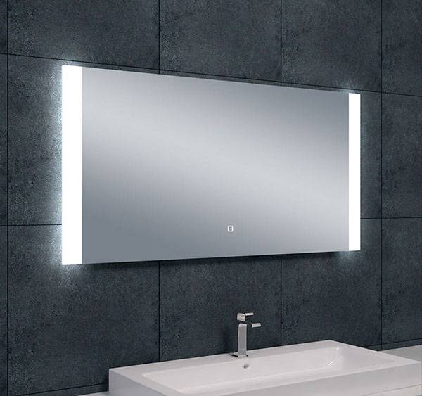 Wiesbaden Sunny spiegel rechthoek met LED, dimbaar en spiegelverwarming 120 x 60 cm (uitlopend)