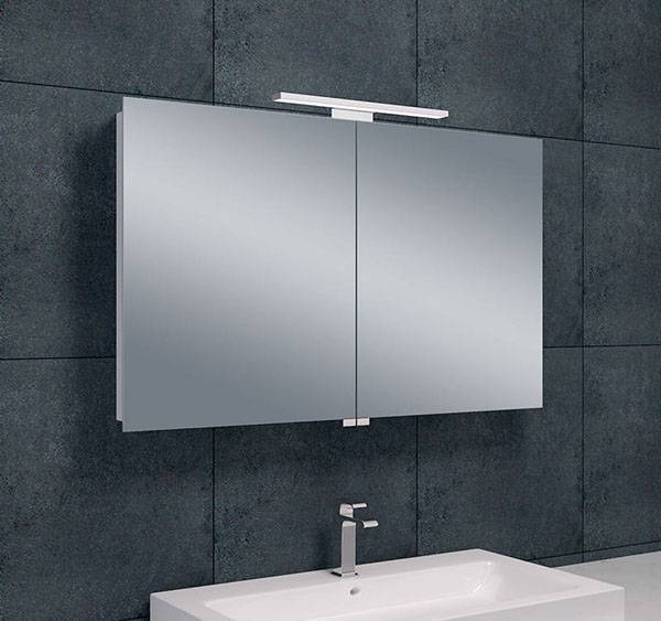 Luxe Spiegelkast +Led Verlichting 100X60X14Cm