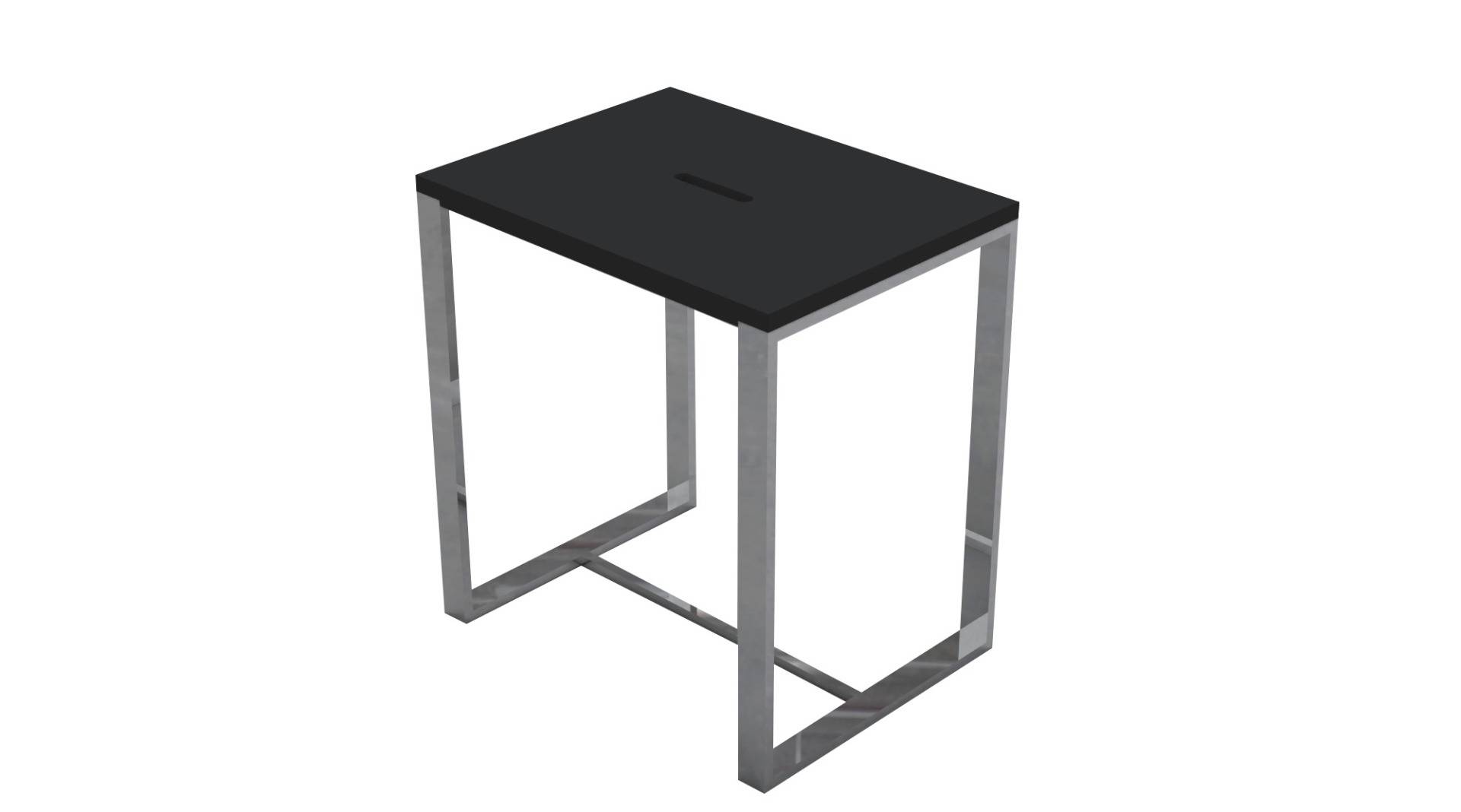 Faece-Black Stoel Just-Solid-Steel, Mat Zwart (uitlopend)
