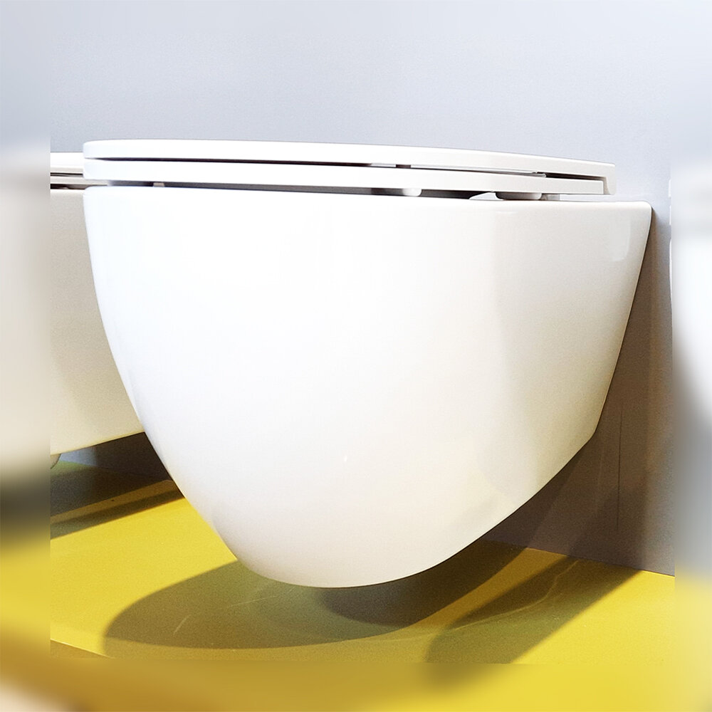 Toiletpot Hangend Isvea Infinity Wandcloset Keramiek Wit Diepspoel Randloos Met Softclose Toiletbril Met Bidet Functie