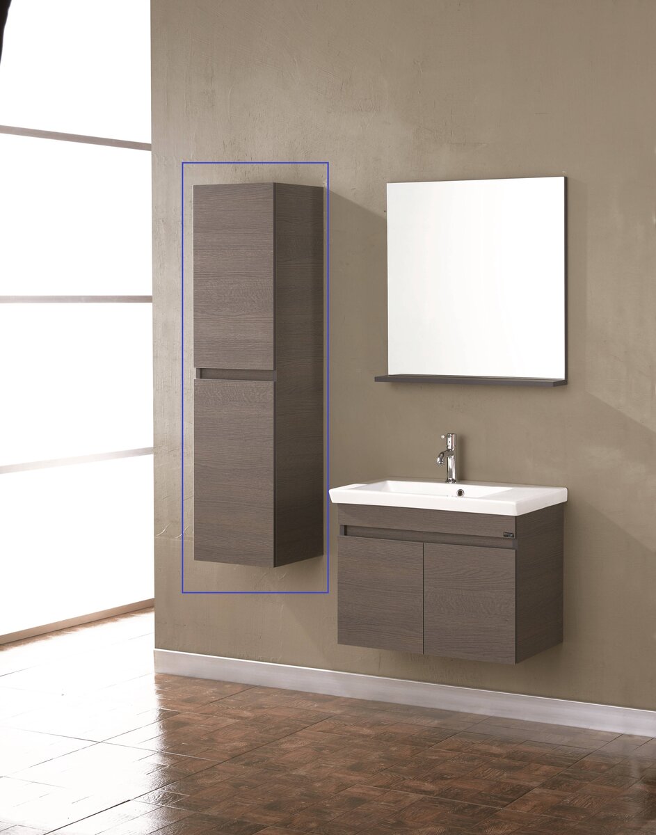 Kolomkast Ivreo Antraciet Houtmotief 138x35 greeploos Kolomkast Ivreo Antraciet Houtmotief 138x35 greeploos