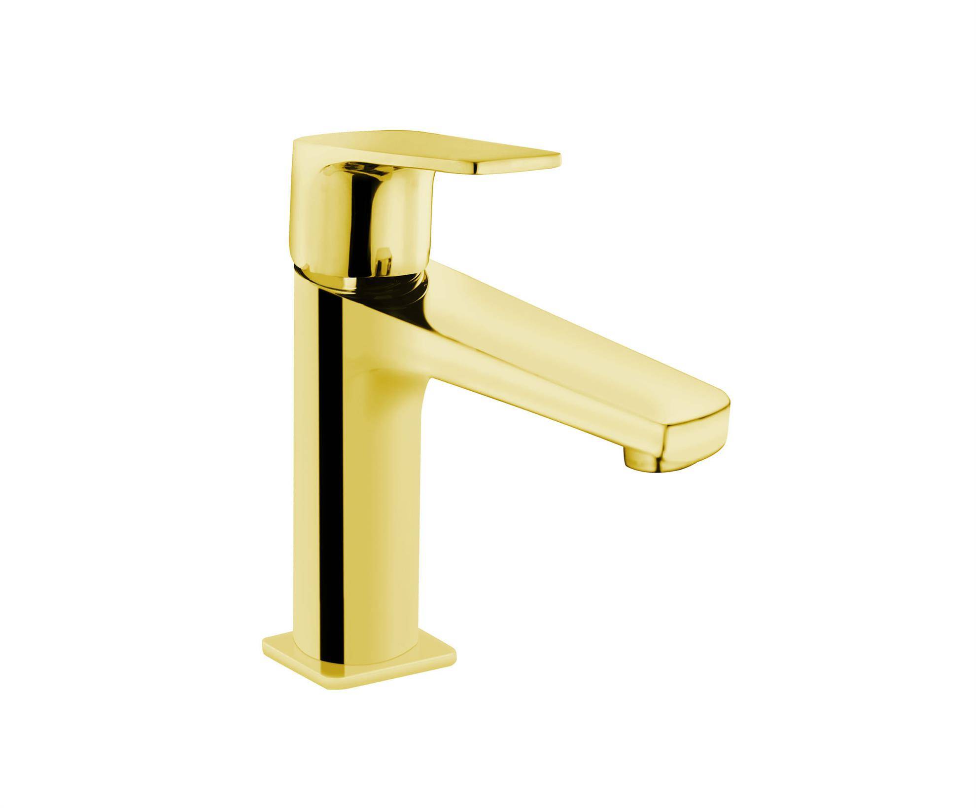 Wastafelmengkraan Opbouw Rond Met Hendel Goud Wastafelmengkraan Opbouw Rond Met Hendel Goud