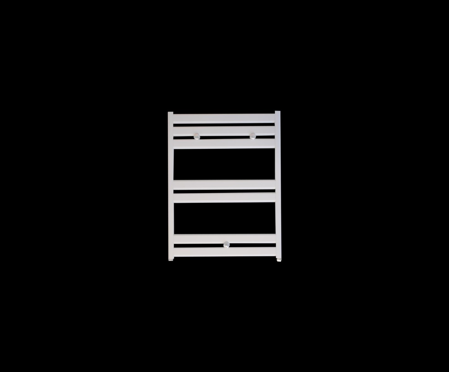 Designradiator 60x75cm 425 Watt Glans Wit Zijaansluiting Middenaansluiting voorkant Designradiator 60x75cm 425 Watt Glans Wit Zijaansluiting Middenaansluiting voorkant