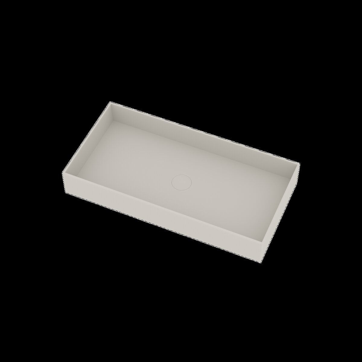 Ideavit Opbouw Waskom Solidjoy 75x37,5x11 cm Solid Surface Mat Wit