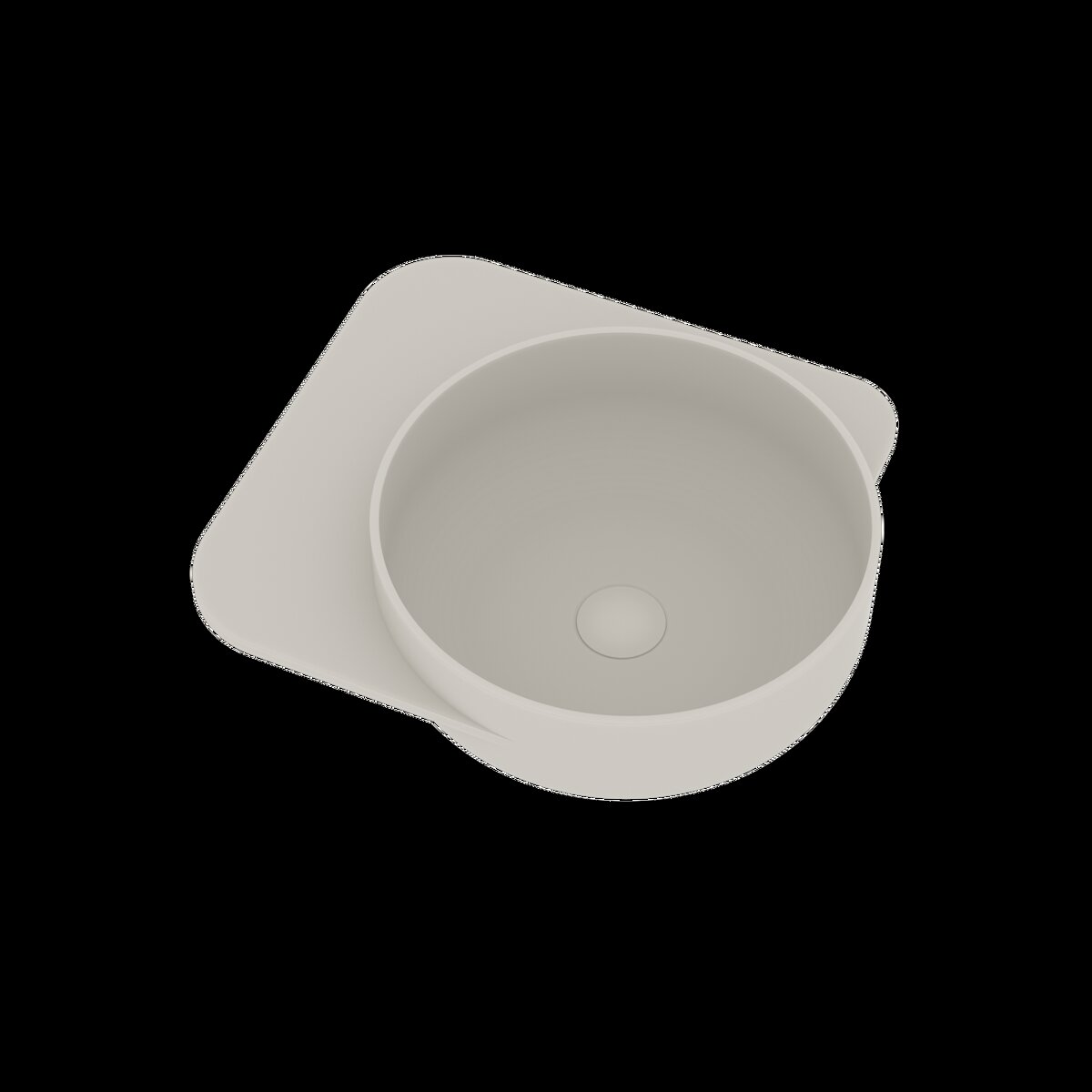 Ideavit Fontein Soliddual 2.0 49x43x15.5 cm Solid Surface Met Opbergruimte Links Mat Wit