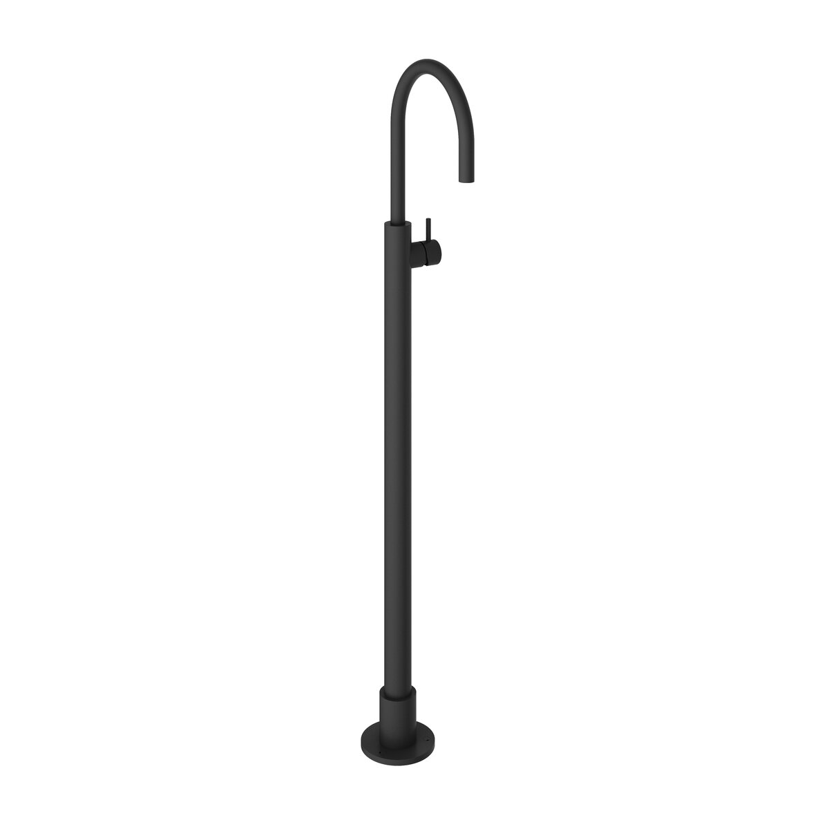 Hotbath Cobber Uitloop zonder rozet 18 cm Mat Zwart