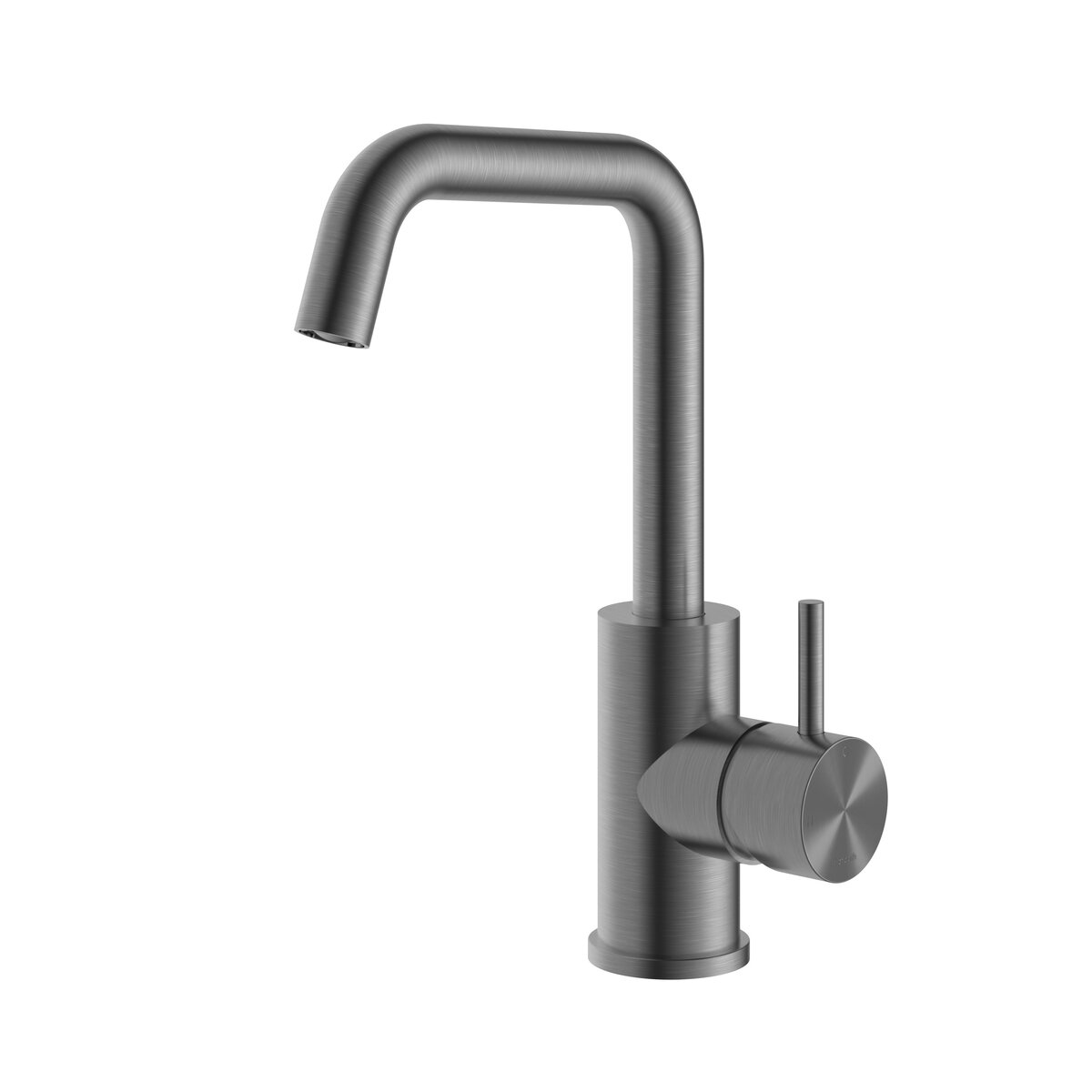 Hotbath Archie Opbouw Wastafelmengkraan met Draaibare Uitloop Geborsteld Gunmetal PVD
