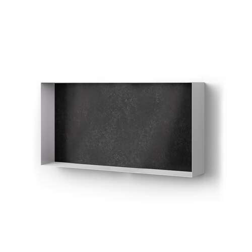 Looox Silestone Colour BoX 60x30cm, white, achterplaat Silestone Corktown Suede