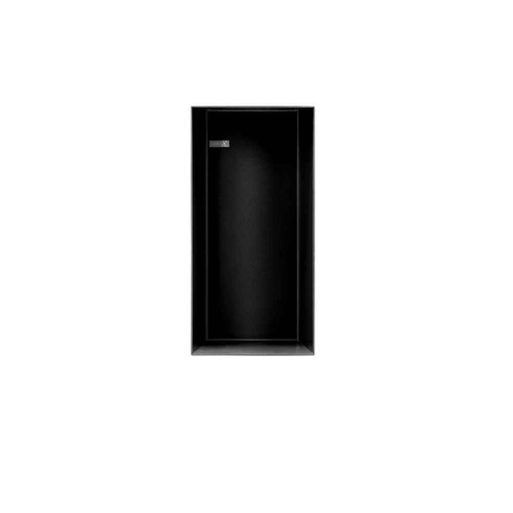 Looox Inbouwnis mat zwart 15x30 cm