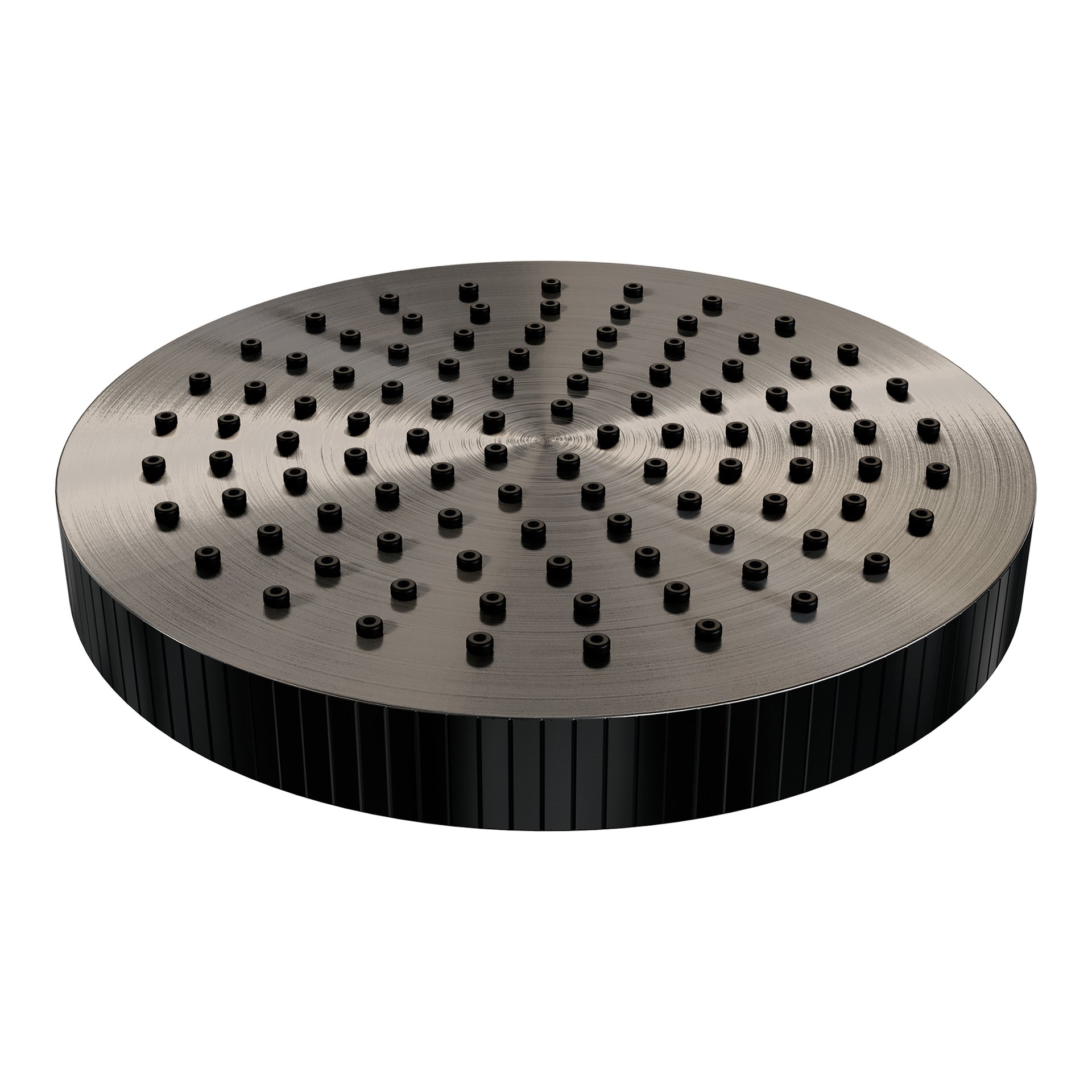 BRAUER Stripe regendouchekop Ø250 gunmetal geborsteld PVD
