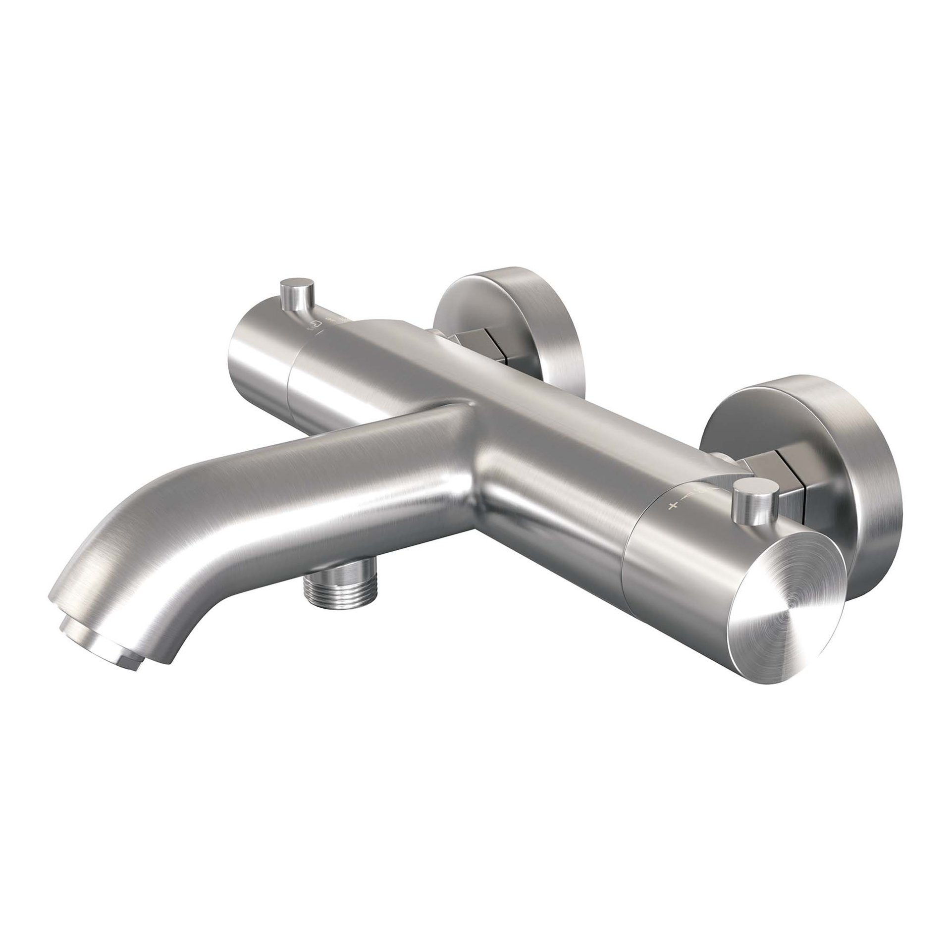 BRAUER Brushed Edition opbouw baddouche thermostaatkraan RVS geborsteld PVD