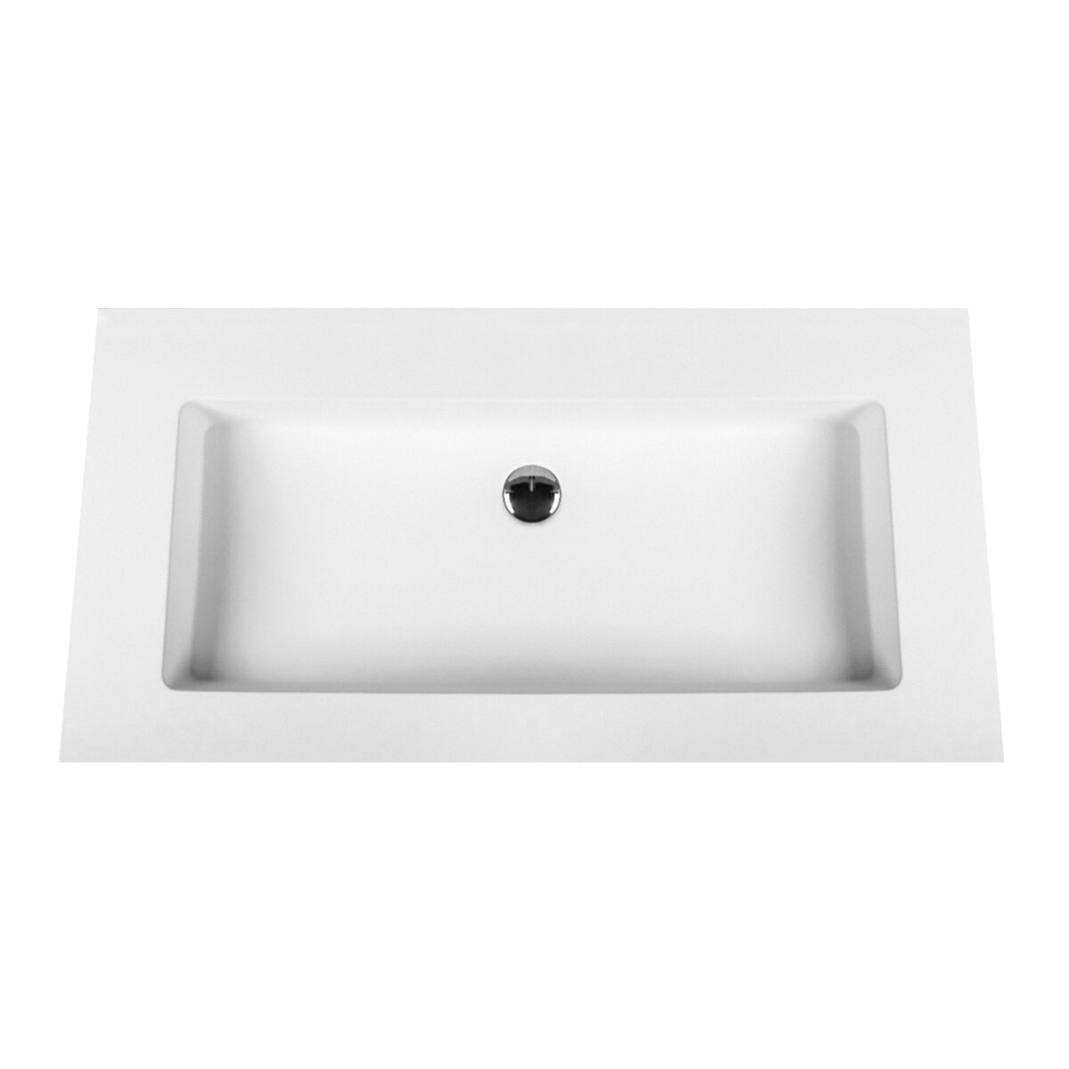 Aloni Solid Surface Wastafel Zonder Kraangat 80cm