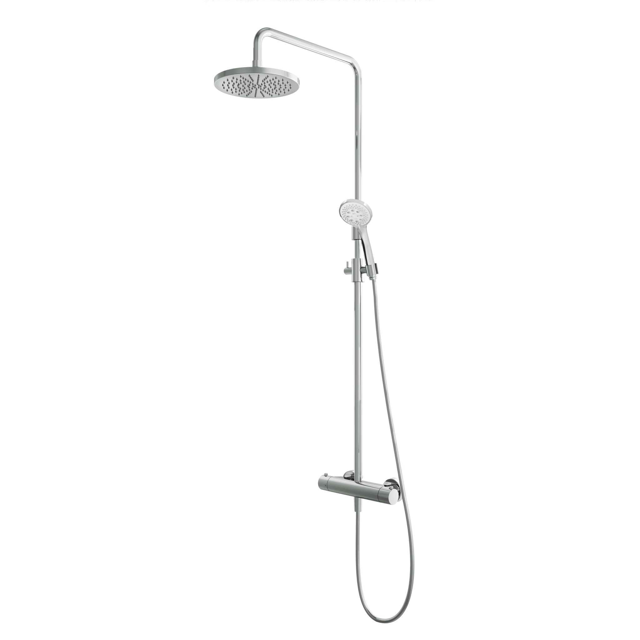 Hotbath Opbouw Regendoucheset Buddy - Laddy Met Hoofddouche 20cm En 3-Standen Handdouche Chroom