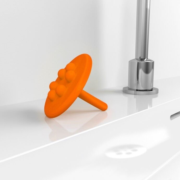 Clou Wash Me Siliconen Waterstop 5.7x6.5 cm Oranje