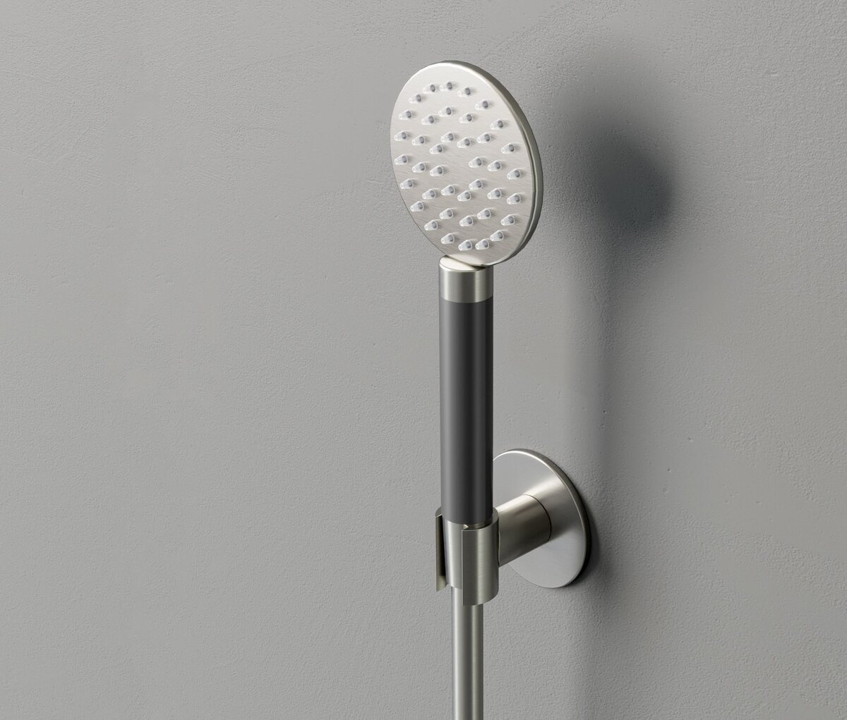 Hotbath Cobber Ronde Handdouche Met Wandsteun En Doucheslang 150cm Geborsteld Nikkel